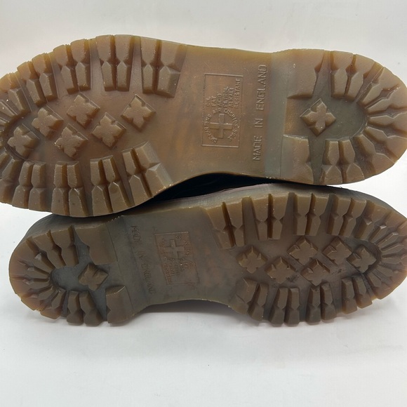 RARE Vintage 90s Dr Martens Brown Boots Made in England Doc Martens Sz 10 AW004 - Picture 13 of 16